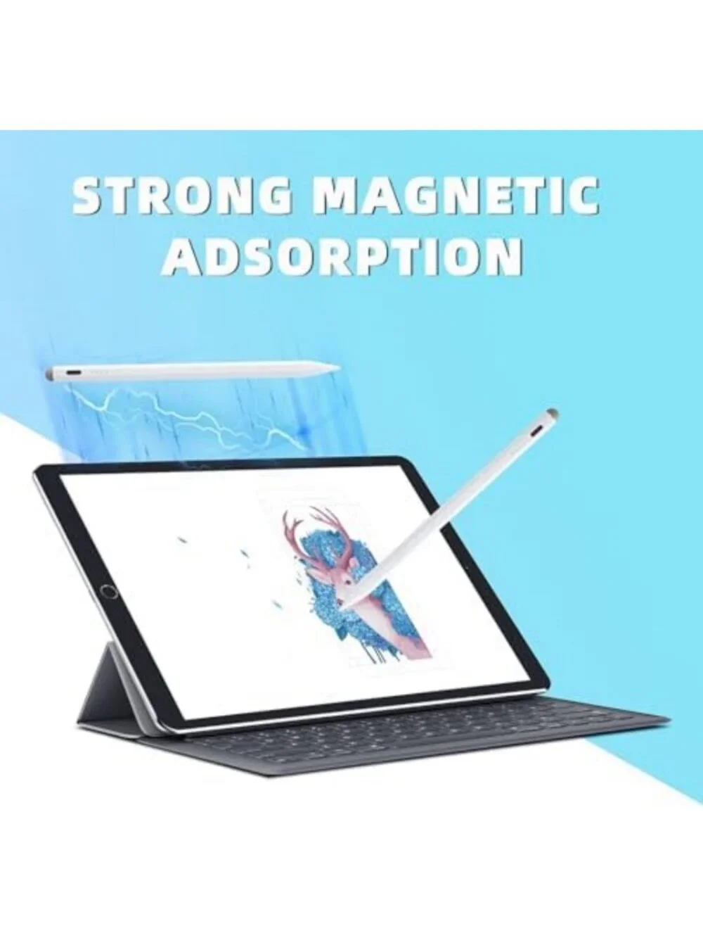 Active Stylus Pen for iPad 11/10 Gen, Fast Charging, 2-Pack, Compatible with